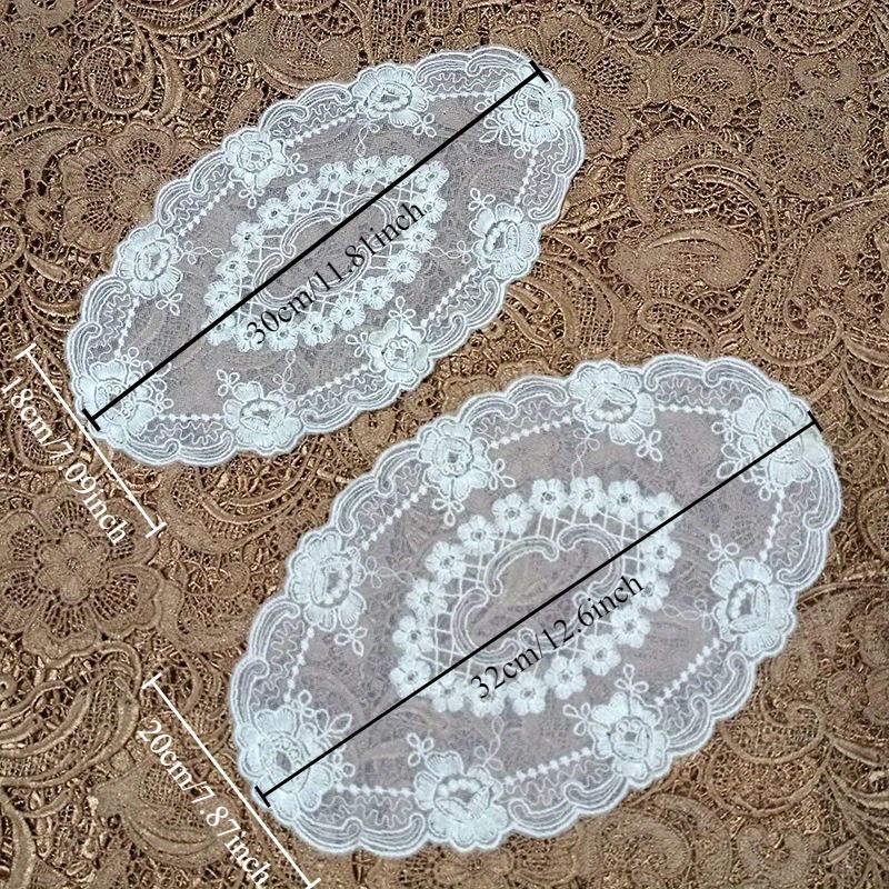 French Lace Embroidered Placemats, Bedside Tables, Tablecloths, Furniture Decorations, Vintage Gauze Cushions, Photo Props, And