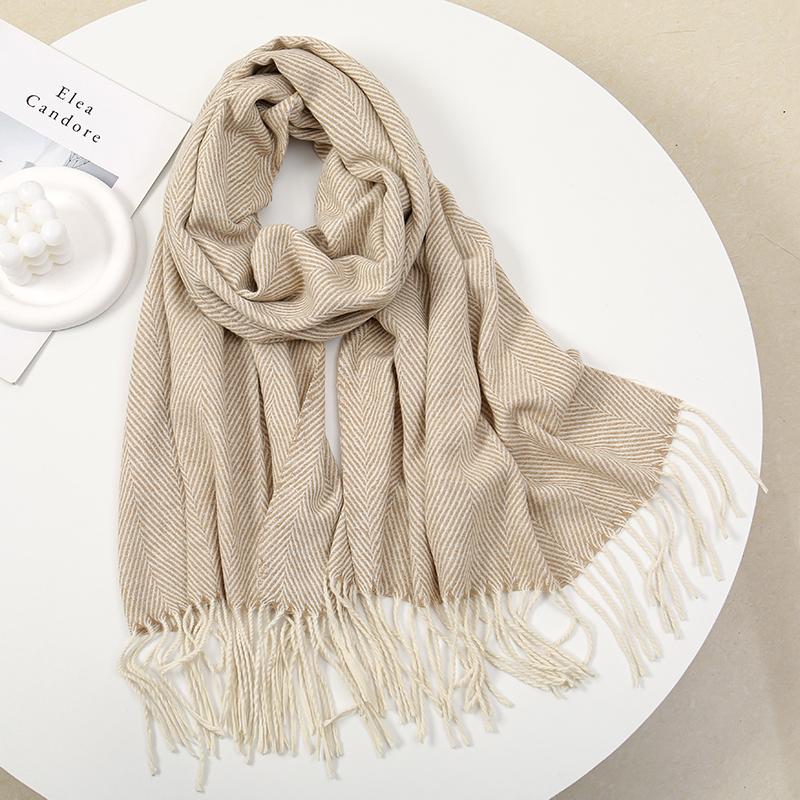 Marke Warmer Karomuster Kaschmir Poncho Schal Schal Luxuriöser Druck Dicke Pashmina Winterdecke Wickel Bufanda Lässiger Hijab Stolen Echarpe