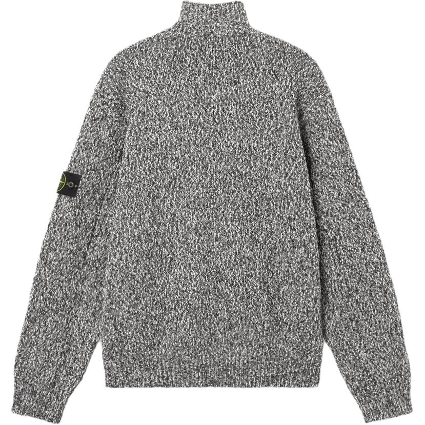 Stone Island Ribbed Stand Collar Loose Fit Long Sleeve Knit Sweater Men sweater L1S155100026S0N11-V0M29