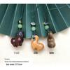 Twelve Zodiac Green Sandalwood Phone Charm - Cute Cartoon Pendant for Bags and Accessories