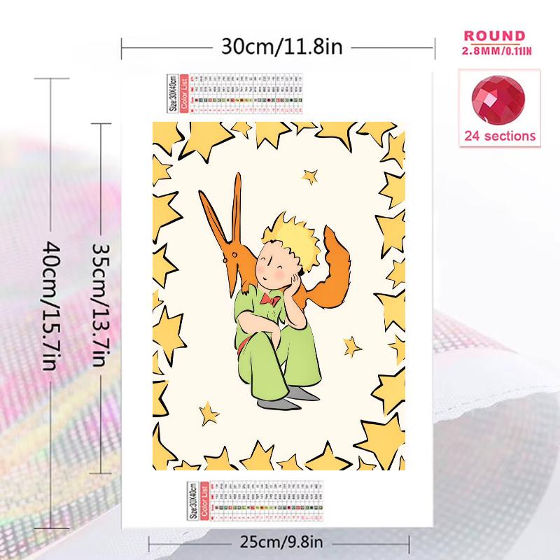 Little Prince Dew.33 100% Round Full Drill 5D DIY Diamond Painting Embroidery Cross Stitch Rhinestone Décor