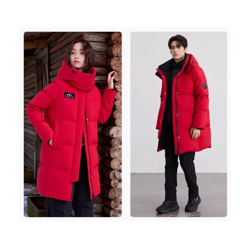 Women's Mid-Length Hooded Down Jacket