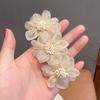 Women Flower Camellia Hairpins Barrettes Spring Hair Clip Bands Wedding Girls Ponytail Hair Accessories Hairstyling Hairgrip