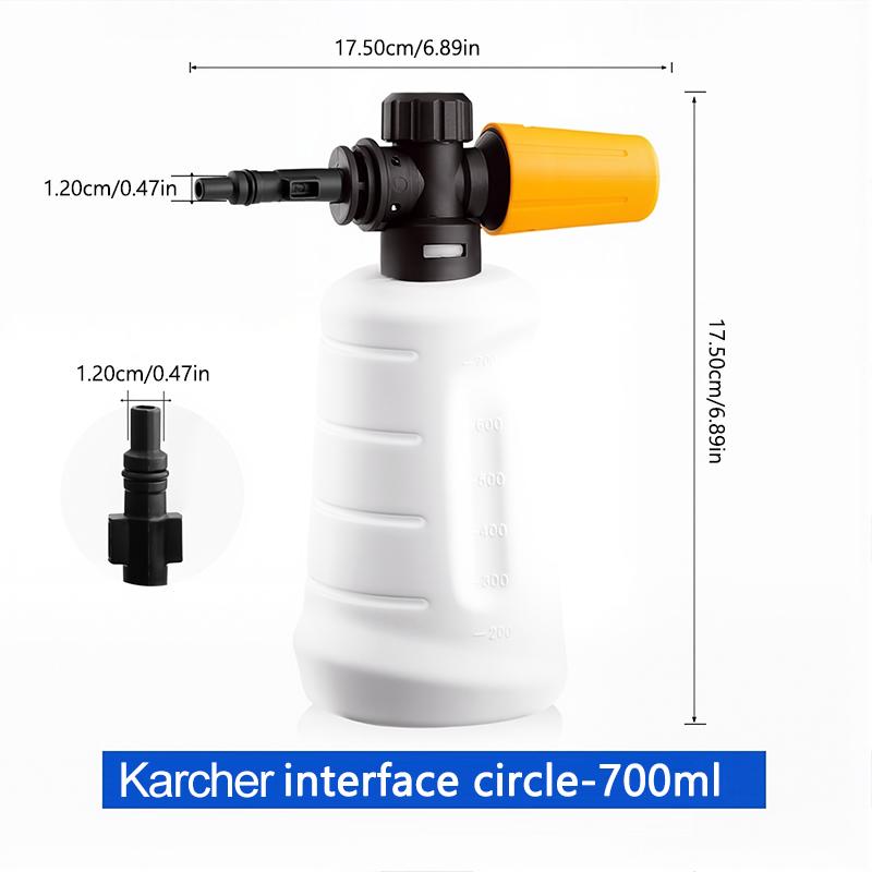SEAMETAL 700ML Snow Foam Lance For Karcher K Series Car Pressure Washers Soap Foam Generator With Adjustable Sprayer Nozzle
