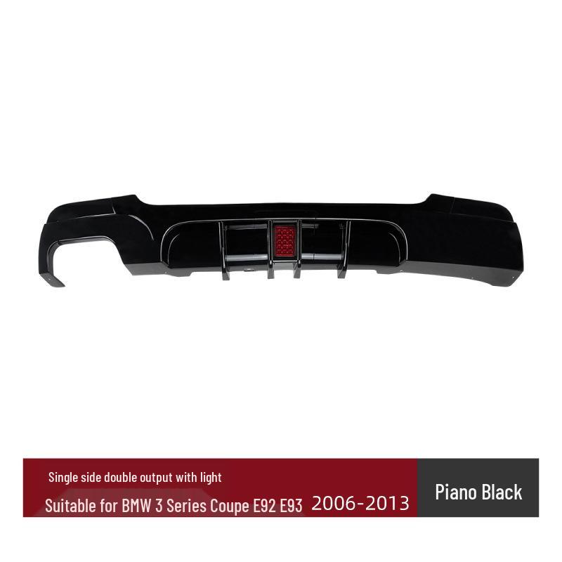 Compatible BMW 3 Series Coupe E92/E93 M Sport Rear Bumper Spoiler Lip for Tail Modification.