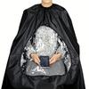 Adjustable Buckle Straps Transparent Window Visible Apron Hairdressing Gown Cape  Home Use