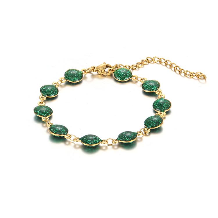 

Универсальный браслет из нержавеющей стали с 18-каратным золотом: Современная европейская и американская мода