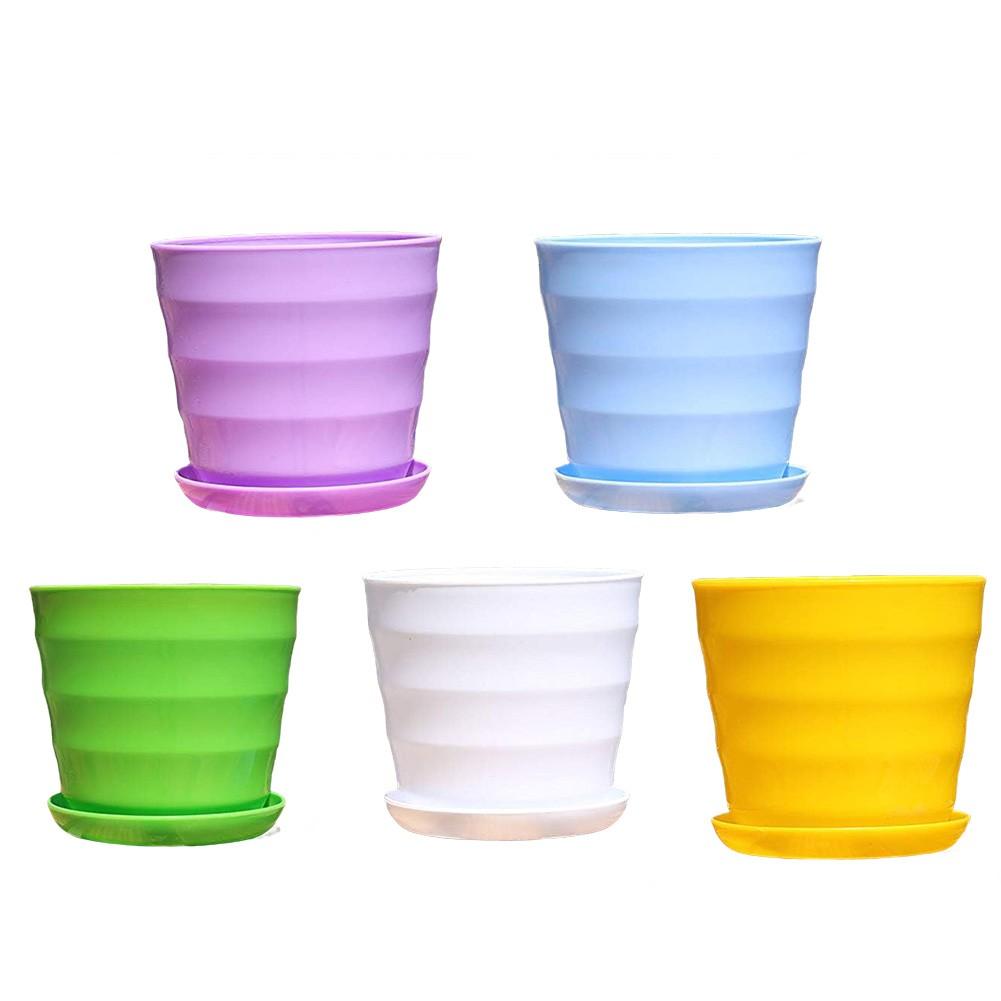 Blumentopf mit Drainage Imitation Blumentöpfe Stilvolle Pflanzgefäße