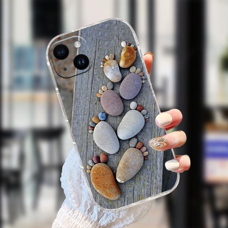 Clear Case For iPhone 13 Mini 13 Pro Soft TPU Phone Back Cover For iPhone 14 Pro Max Coque 14 Plus Transparent Protective Fundas
