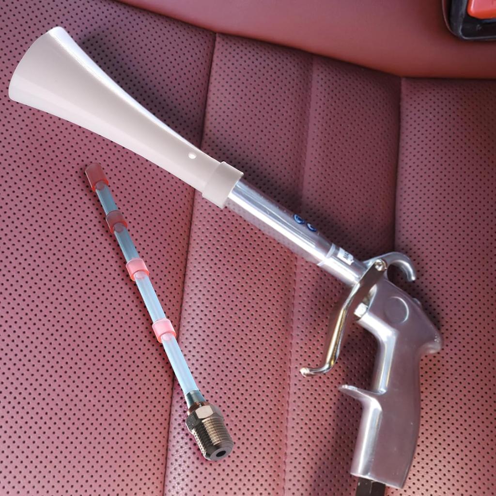 Car Cleaning Gun Cone for Tornador Replacement Parts Cone Air Blow Out Tool, White Plastic (Cleaning Gun Cone(1))