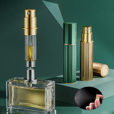 5 ml Parfüm-Reise-Nachfüllflasche, tragbarer Zerstäuber, Duft-Duft-Sprühgerät, nachfüllbarer Parfüm-Zerstäuber mit Bodenpumpe, auslaufsicheres Mini-Spray