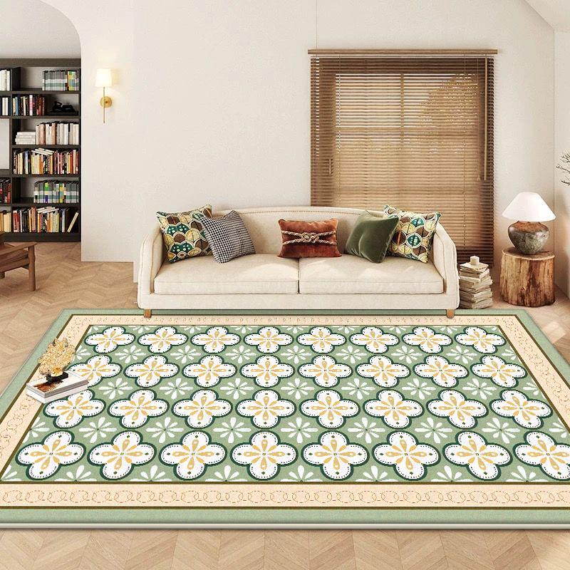 Modern Geometric Abstract Living Room Carpet Foldable Washable Bedroom Bedside Soft Rug Decoration Home Large Area Mats Non-slip