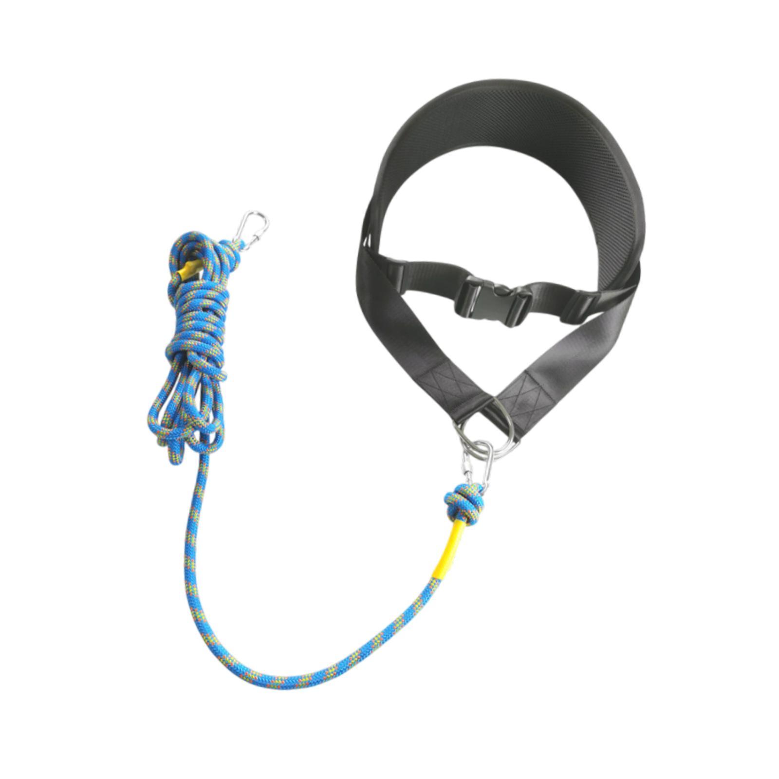 Sled Training Waist Belt Workout Exercise Equipment Sled Pulling Belt for Running Strength Training Fitness Outdoor Sports чёрный