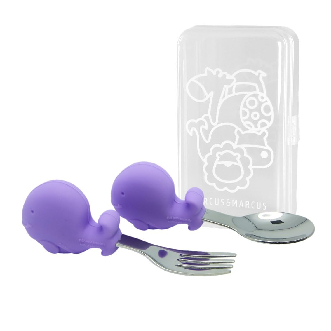 

Palm Grasp Spoon Fork Whale with Case &
