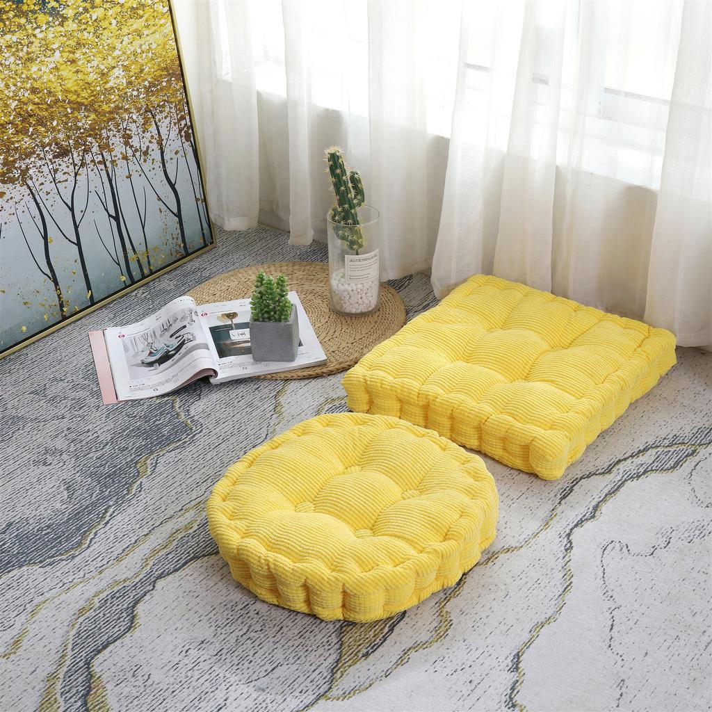 Premium Thicken Square Round Corncob Tatami Seat Office Chair Cushion Sofa for Home Floor Decor Textile Knee Pillow Office Indoor Mat