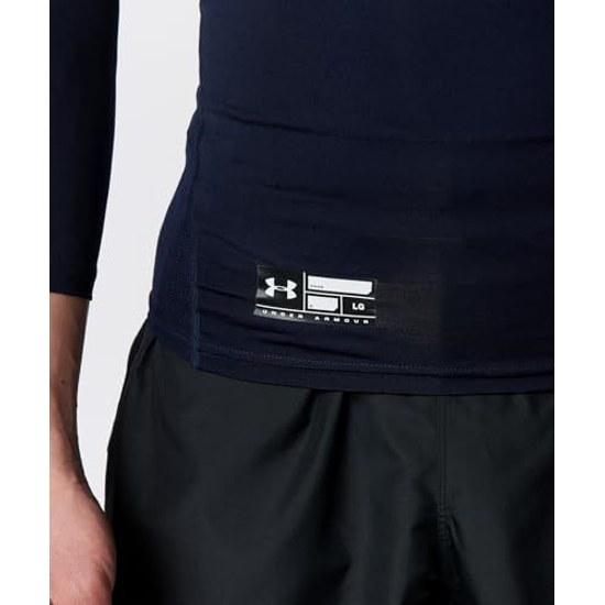 Baseball Under Armour undershirt adult 7 8 sleeve high neck fit HEATGEAR (for midsummer) compression 3 4 mock UPF40 moisture-wicking antibacterial