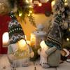 Playful Green Nosed Rudolph Gnome Decoration With Led Lights For Unique Christmas Display