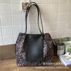 Leopard Print Bag Women's Large-capacity 2025 New Autumn and Winter Leisure Shoulder Shopping Bag, Popular Commuter Tote Bag This Year