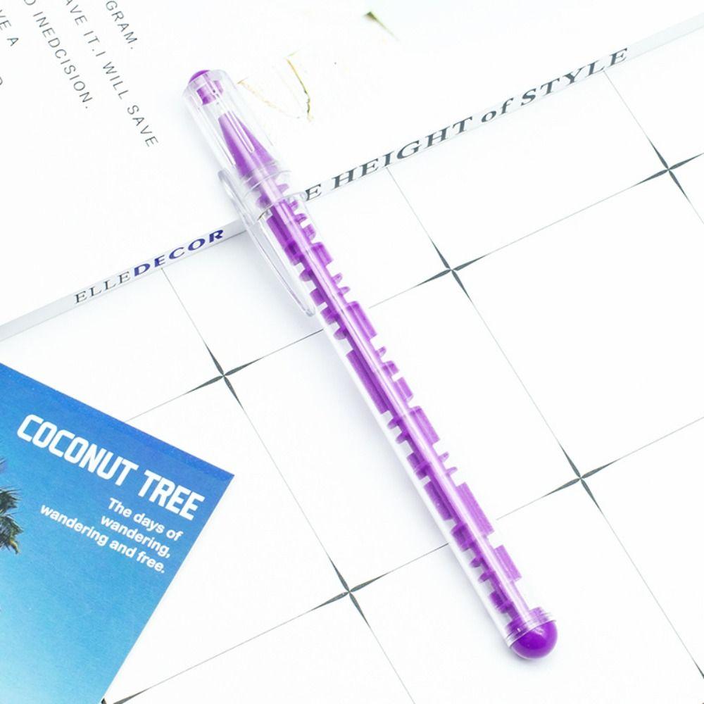 4Pcs Writing Smoothly Puzzle Ballpoint Pen Novelty Stationery Neutral Pen Studens