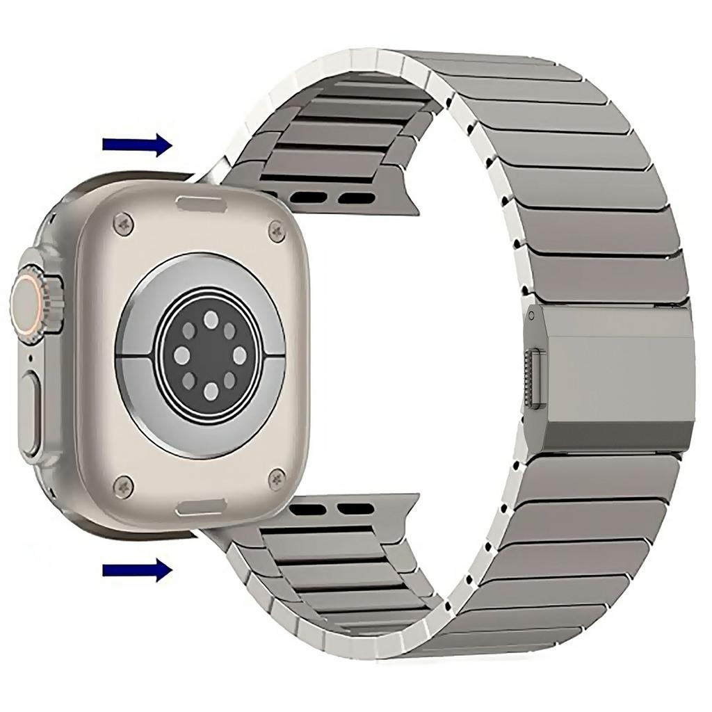 Watch Band for Apple Watch Ultra 3 2 1 49mm/Series 11 10 46mm/9 8 7 45mm/SE3 SE2 SE 6 5 4 44mm/3 2 1 42mm Replacement Titanium Strap
