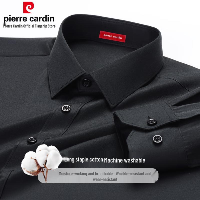 Pierre Cardin Men's Long Sleeve Wrinkle-Free Business Shirt