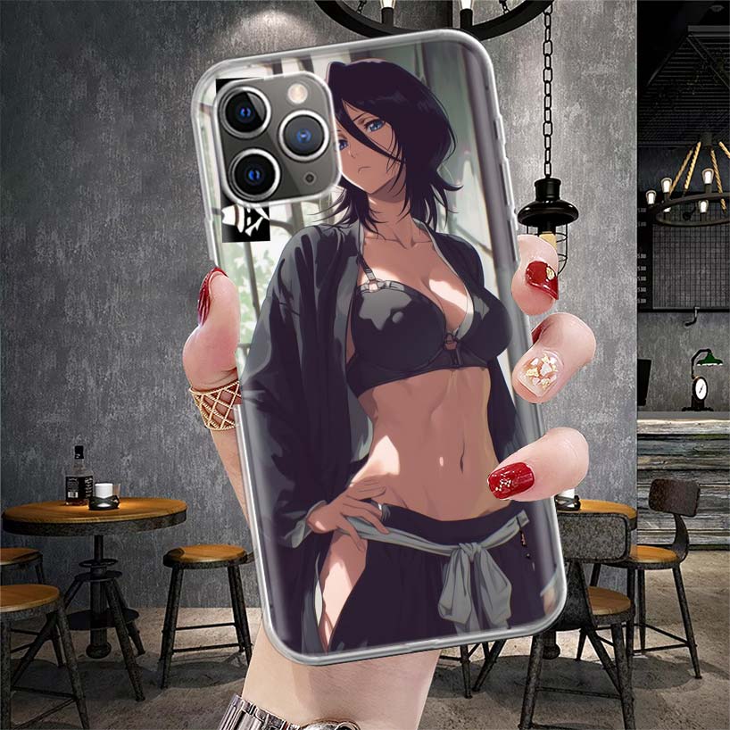 Bleach Kuchiki Rukia Soft Phone Case For IPhone 11 17 Air 16E 16 Pro Max 15 + 14 Plus 13 Mini 12 Apple 7 SE 8 Fundas Coque 11 17