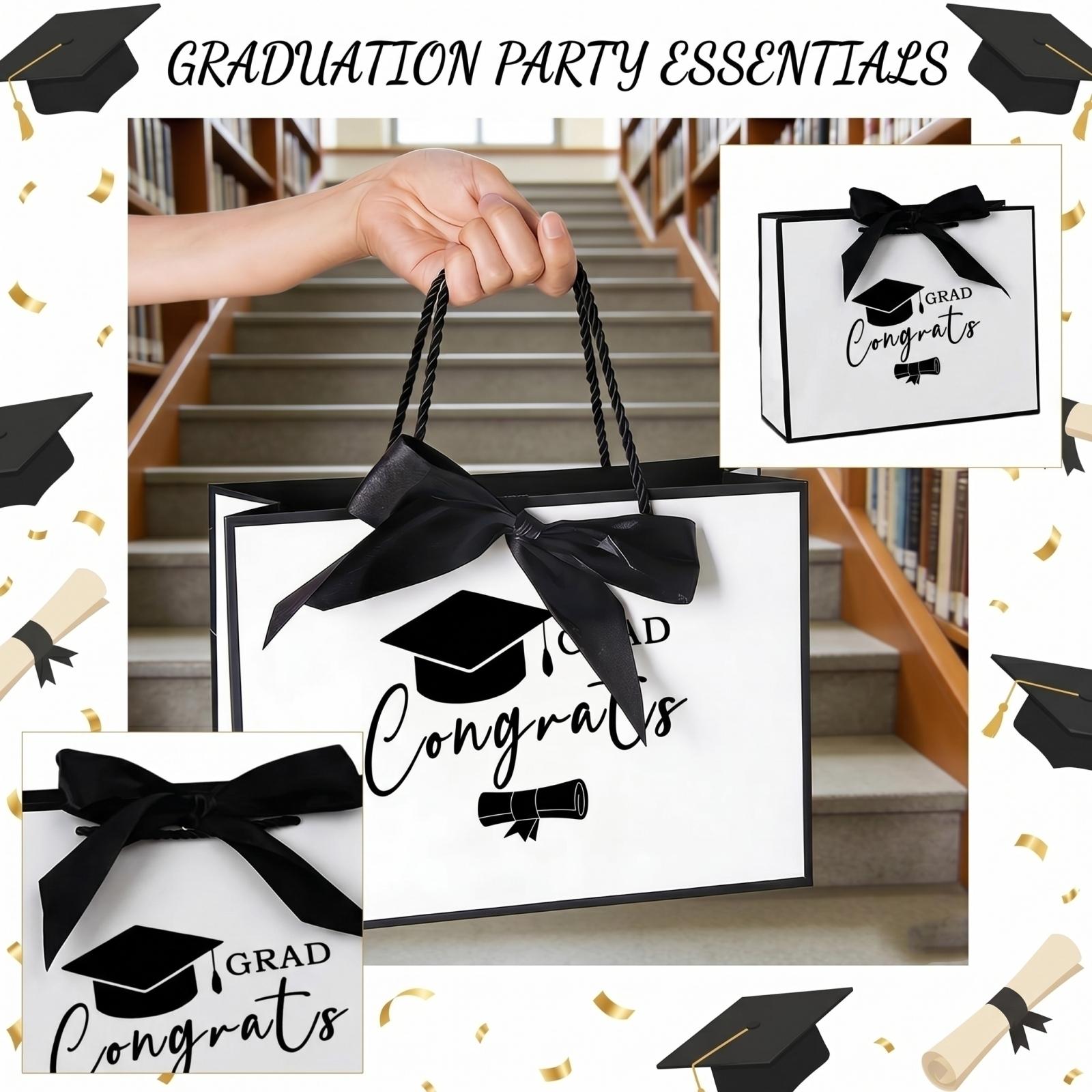 

Graduation Printed Graduation Themed Gift Bags Party Packaging Paper Bags One Size