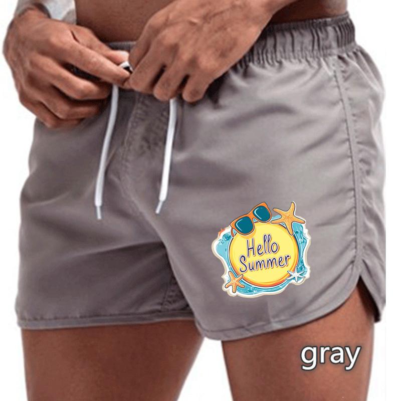 BBK-80 Summer New Men's Quick-Drying Swim Trunks Sports Pants Swimwear Beach Shorts Jogging Shorts Sports Creative Basketball Print