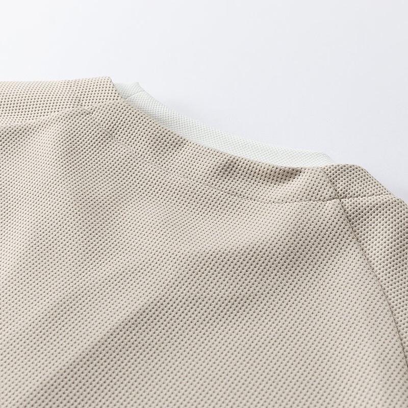 SNOOPY Men's Waffle Knit Faux Two-Piece Crewneck Sweatshirt