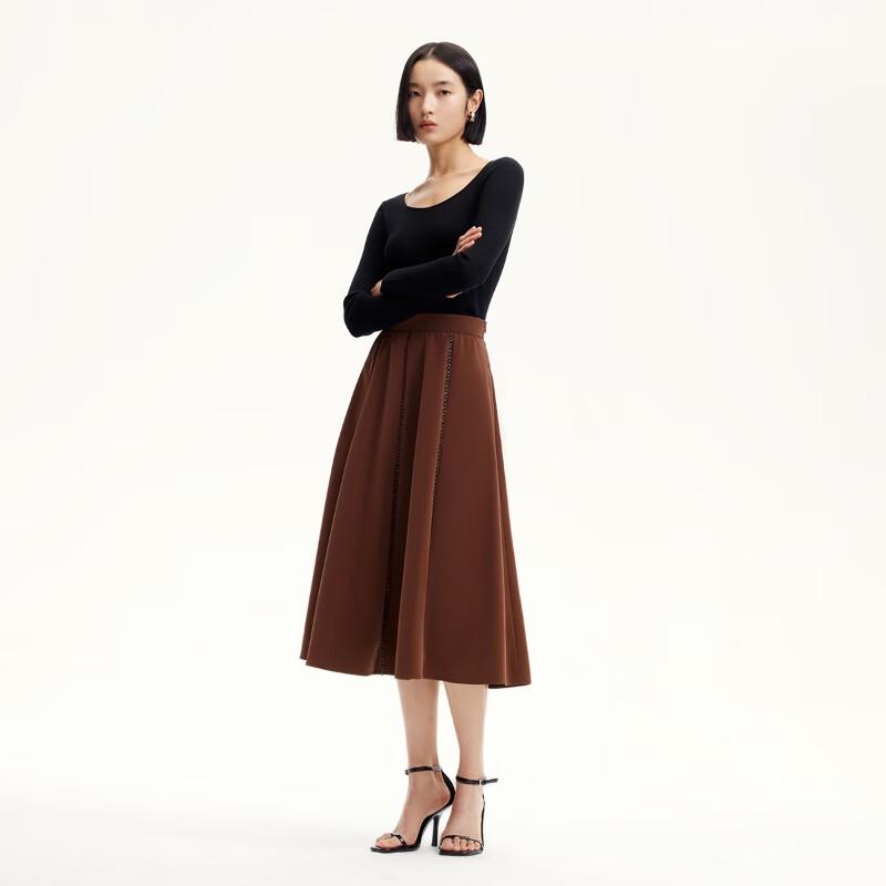 Veromoda Elegant A-Line Midi Skirt