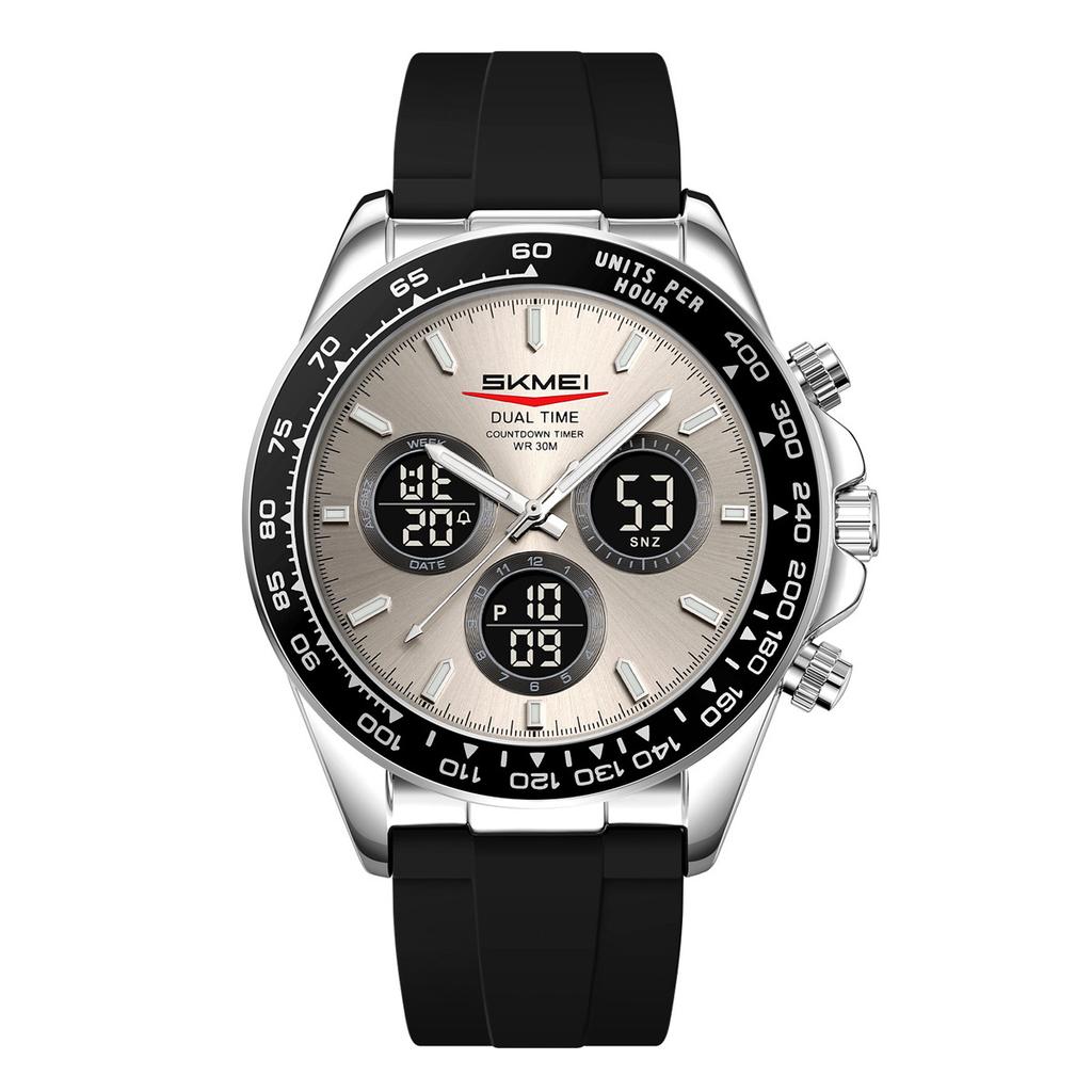 Men's business silicone tape watch multi-functional luminous waterproof electronic watch manufacturer