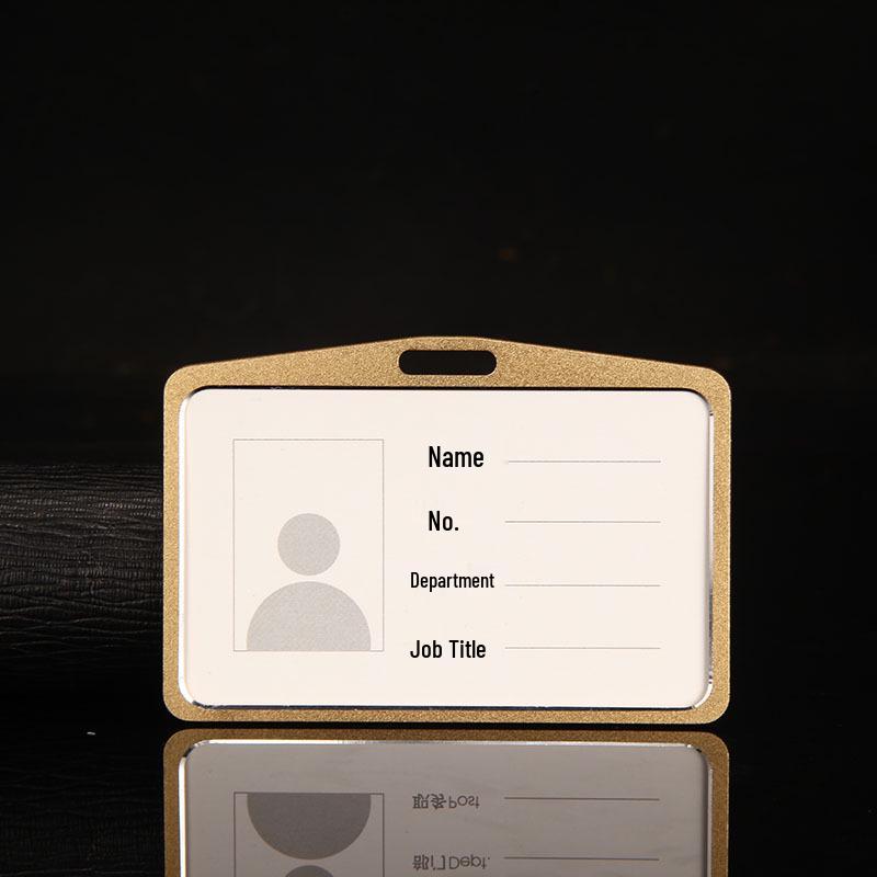 Aluminum Alloy ID Badge Holder with Custom Lanyard