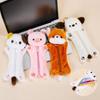 Animal Shaped Cartoon Pouch Soft Plush Cosmetic Bag Portable Storage Bag Cosmetic Storage