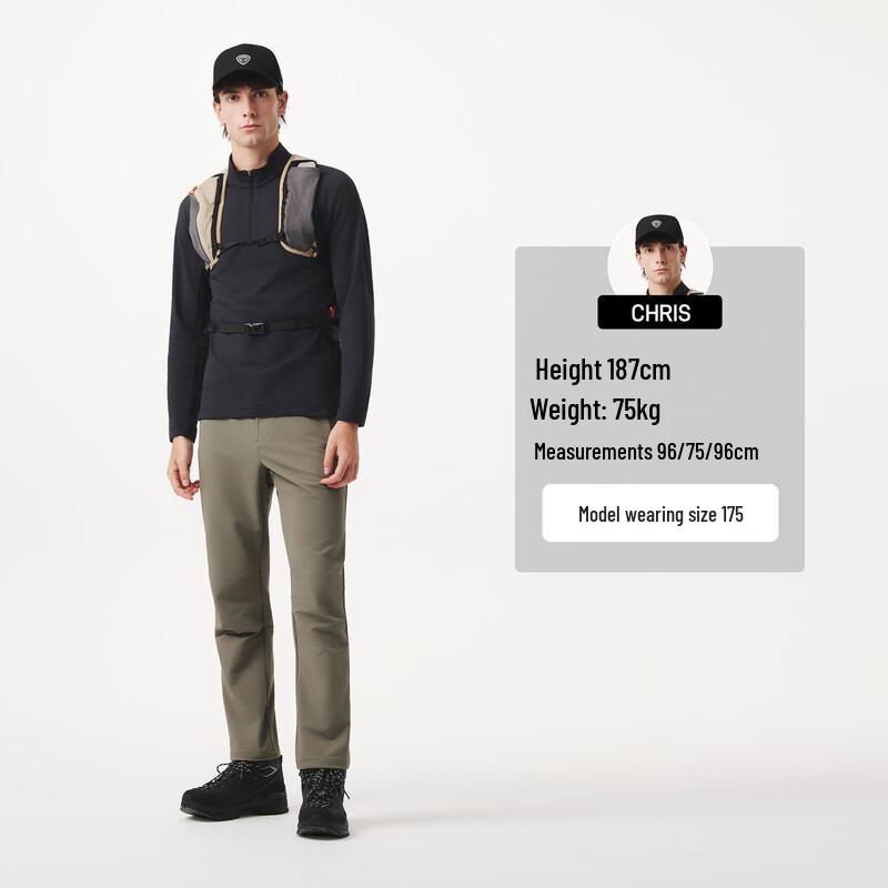 Tanbol Men's Stretch Softshell Outdoor Casual Straight-Leg Pants (Model 5563053A)