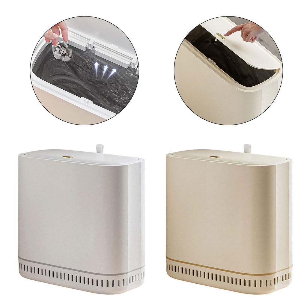 Bottom Suction Garbage Bin Sealed Cover Household Waste Container For Bathroom Kitchen Use