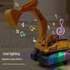 Omnidirectional Excavator Bulldozer Toy with Lights & Music - Educational Engineering Vehicle for Kids
