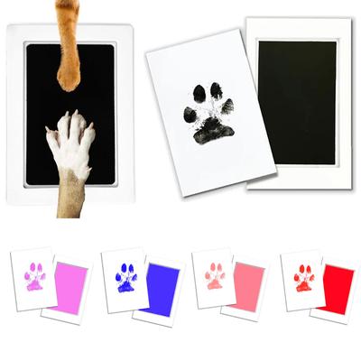 Dog Paw Print Pad Safe Non-toxic Footprint Handprint Puppy Printing Ink Kit DIY Souvenir French Bulldog Chihuahua Pet Supplies
