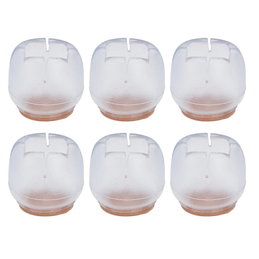 40PCS Chair Leg Protector Thickened Silicone Table Leg Cover Transparent Non Slip Furniture Leg Protector