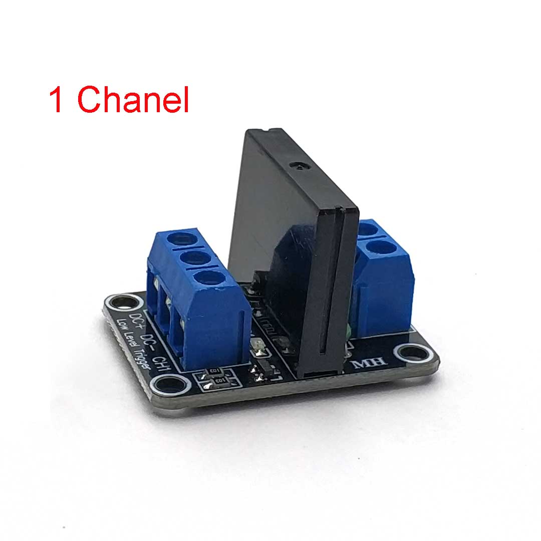 

5V 12V 24V Relay 1 2 4 Channel SSR Low Level Solid State Relay Module 250V 2A for Arduino 1 Chanel Low DC5V