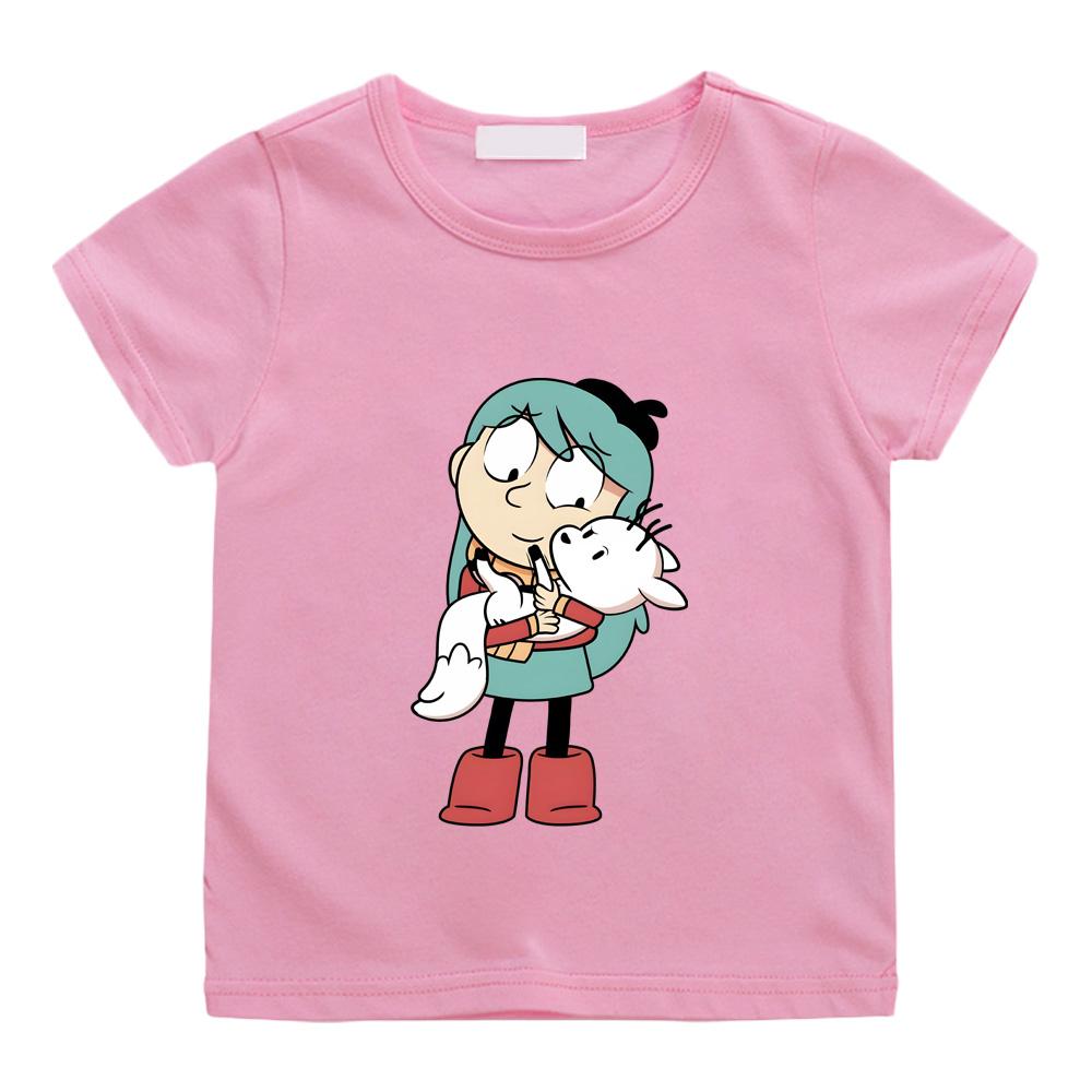 Hilda and Her Pet Zhizhi T-shirts Cotton Short Sleeve Boys Girls Children T Shirt Graphic Printing Tee