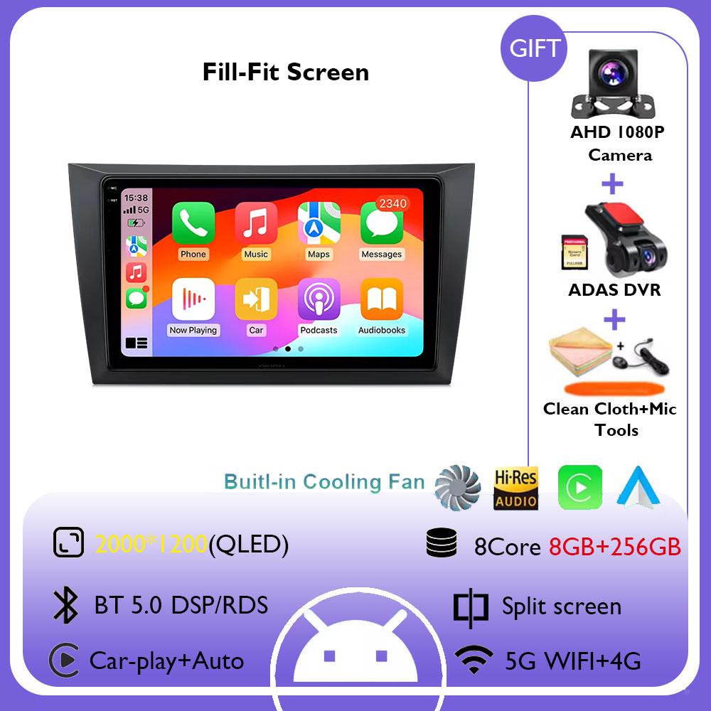 Android 14 For Volkswagen VW Golf 6 2008 - 2016 Car Radio Carplay Auto Multimedia Stereo Video Player GPS Navigation QLED 4G DSP