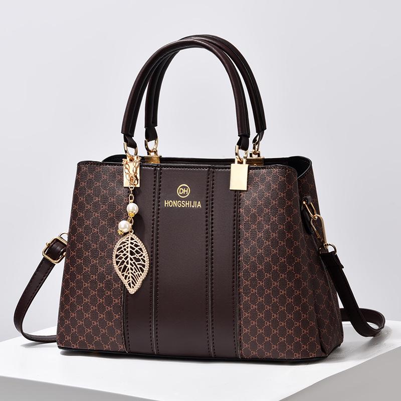 Borsa a mano da donna Shi Chen 2025 Primavera/Estate Color Block: Borsa a Spalla Singola e a Tracolla, Spaziosa e alla Moda, per Donne di Mezza Età