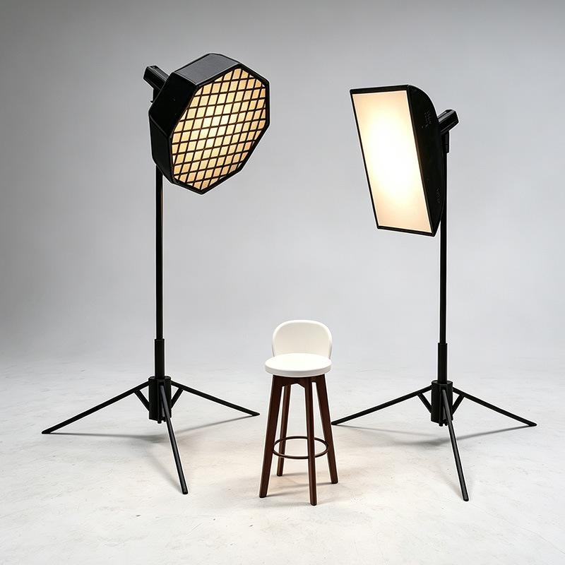 1/12 Mini Studio Light Softbox Model Tripod Photography Stool Realistic Miniature Props For Dollhouse Layout Shooting Decor