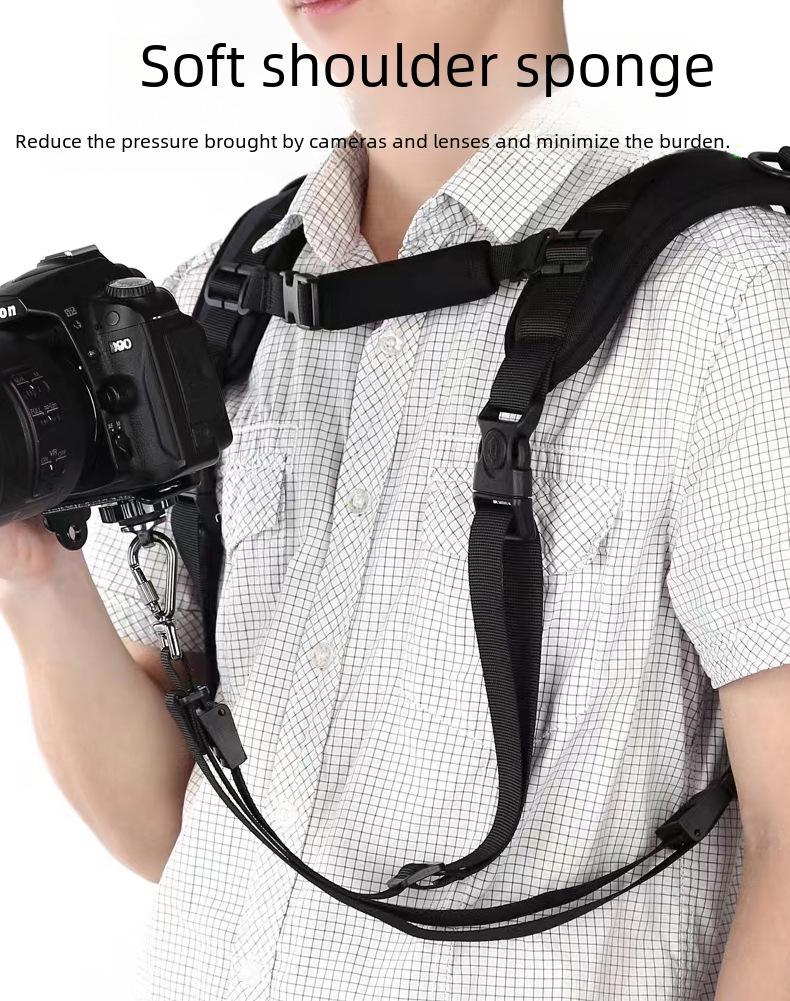 K-förmiger professioneller SLR-Doppel-Schulterkameragurt