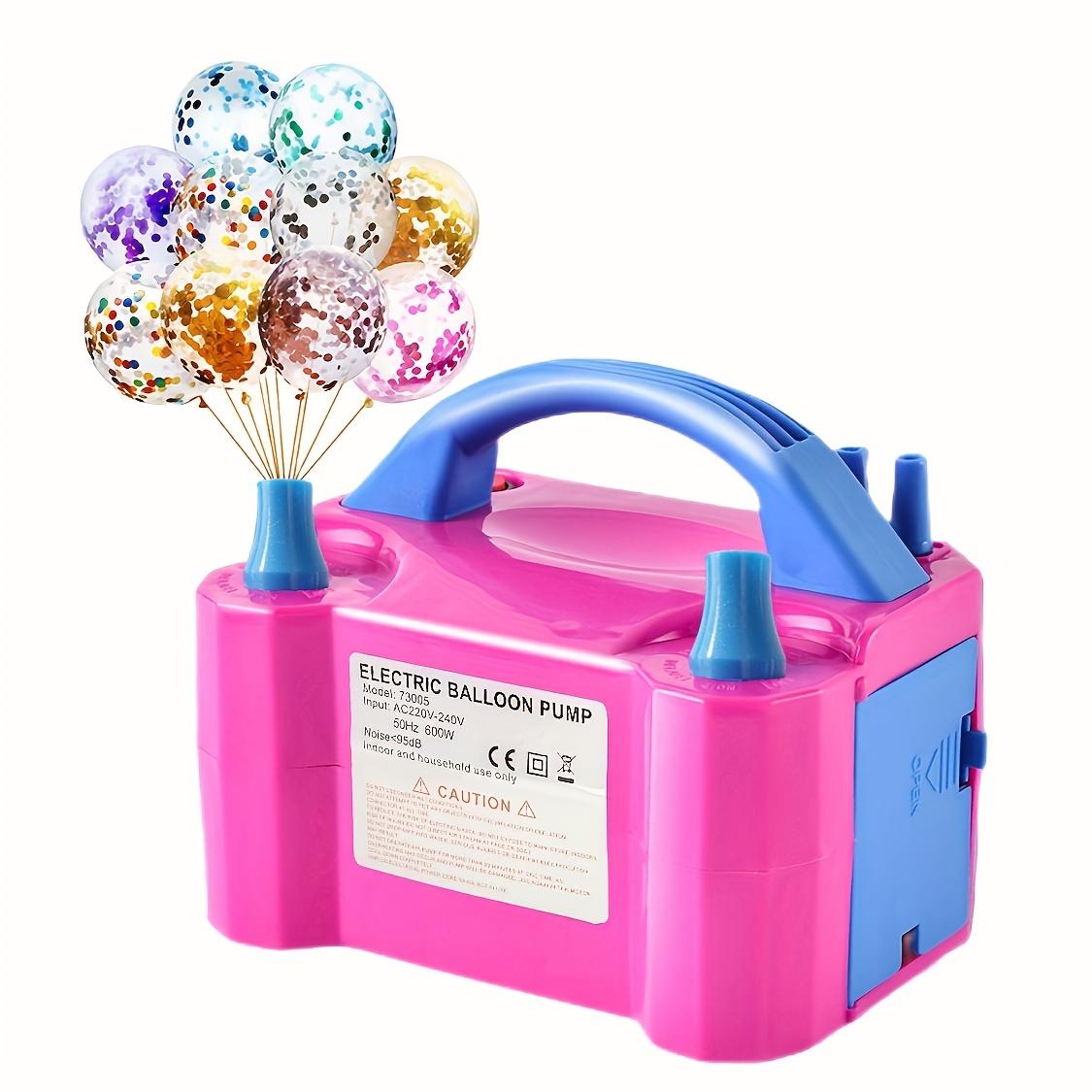 Portable Electric Balloon Pump -AC 110V-120V 600W Balloon Inflator With Dual Nozzle & 2 Tying Tools Party Decoration United States