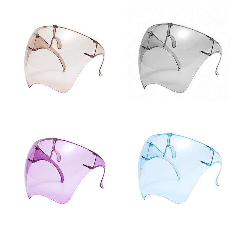Full Face Mask Anti-Fog Anti-Splash Safety Goggle Cycling Sunglasses Transparent Protective Faceshield Face Cover Sun Glasses