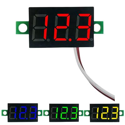 2-adriges digitales Voltmeter LED-Bildschirm-Messgerät DC 5V-30V Digitaler Spannungsprüfer Druckmessung Spannungsdetektor Werkzeug