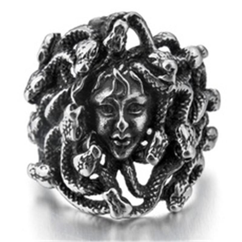 Men's Jewelry Vintage Snake Head Medusa Ring