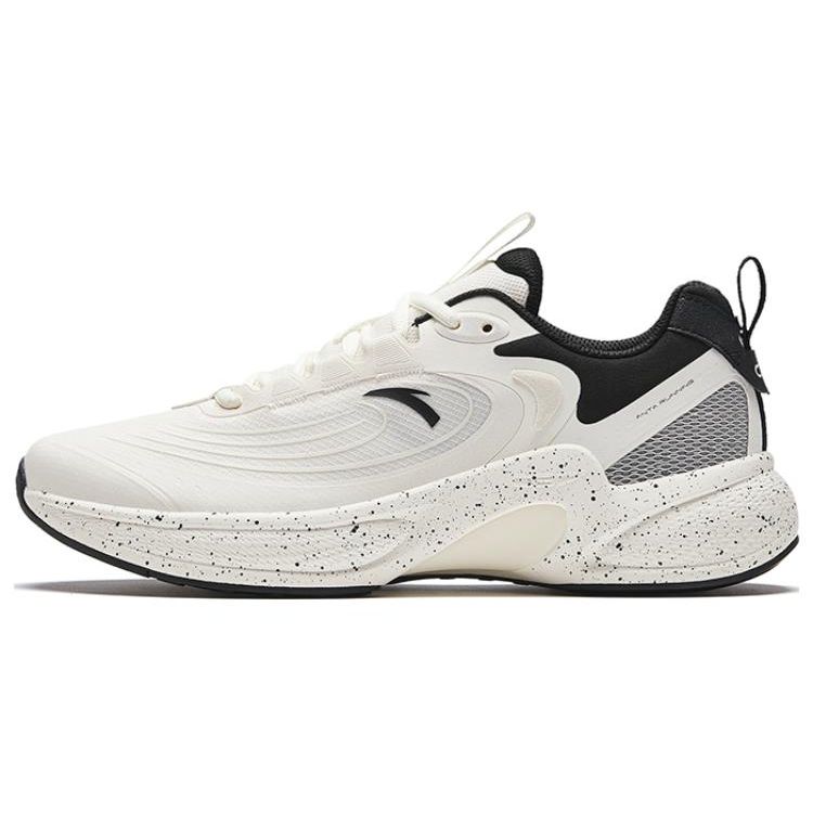 Anta C37+ V2 Fabric Durable Low-Top Running Shoes Men Sneaker Black White 912335537-4 41