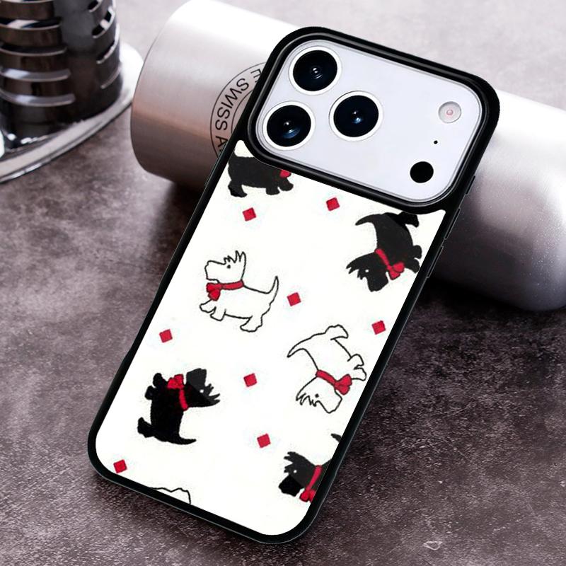 Westie Scottie Scottish Terrier Phone Case For iPhone 17,16e,15,14,13,12,11,Mini,Pro,MAX soft Silicone Cover